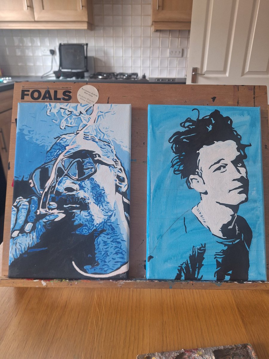 If Picasso had a blue period so can I. One a work in progress #snoop #mattyhealy #wip #art #painting #paint #original #canvas #portrait #blue