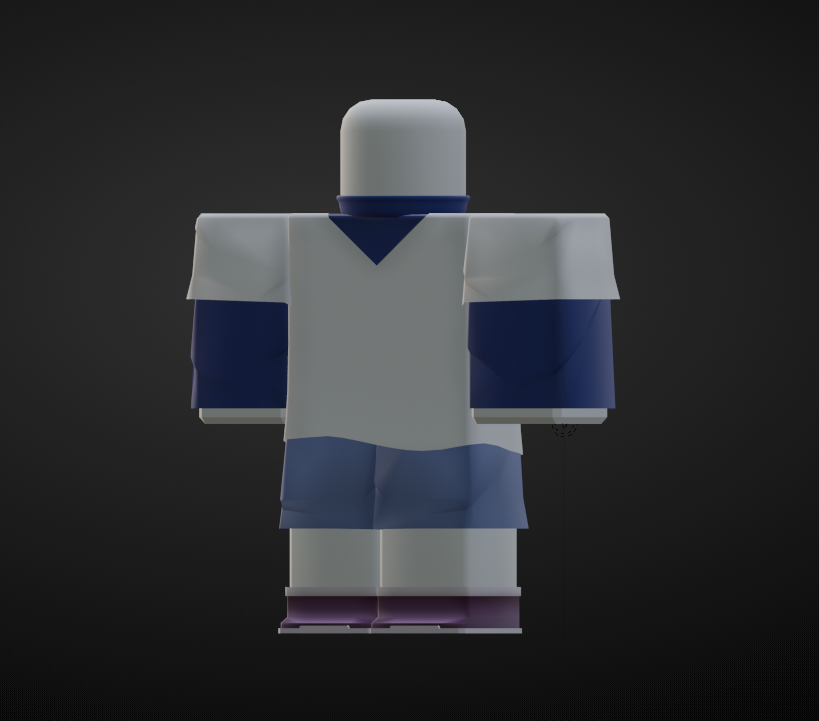 rippedbyo's tweet photo. tried modeling an anime character, came out alright #ROBLOX #RobloxDev #CIRI #Blender3d https://t.co/FjAlMWRQbo