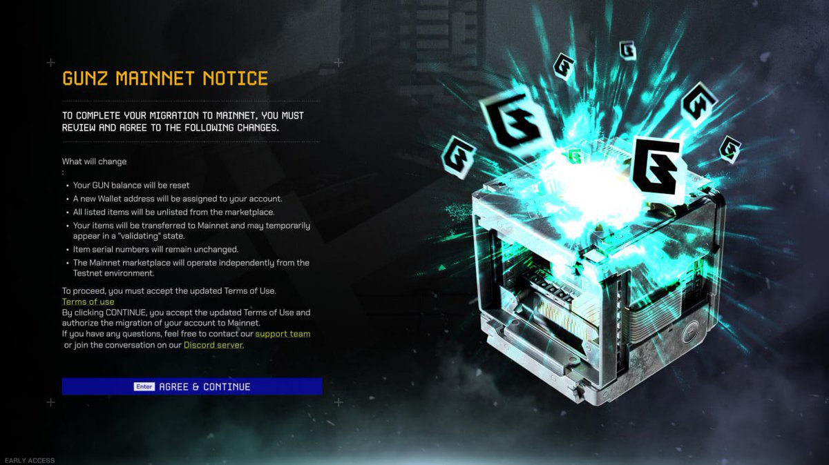 Feeling lucky to be among the first 1,000 pioneers on @gunbygunz mainnet! Now off to buy some $GUN and use it in the game😉!