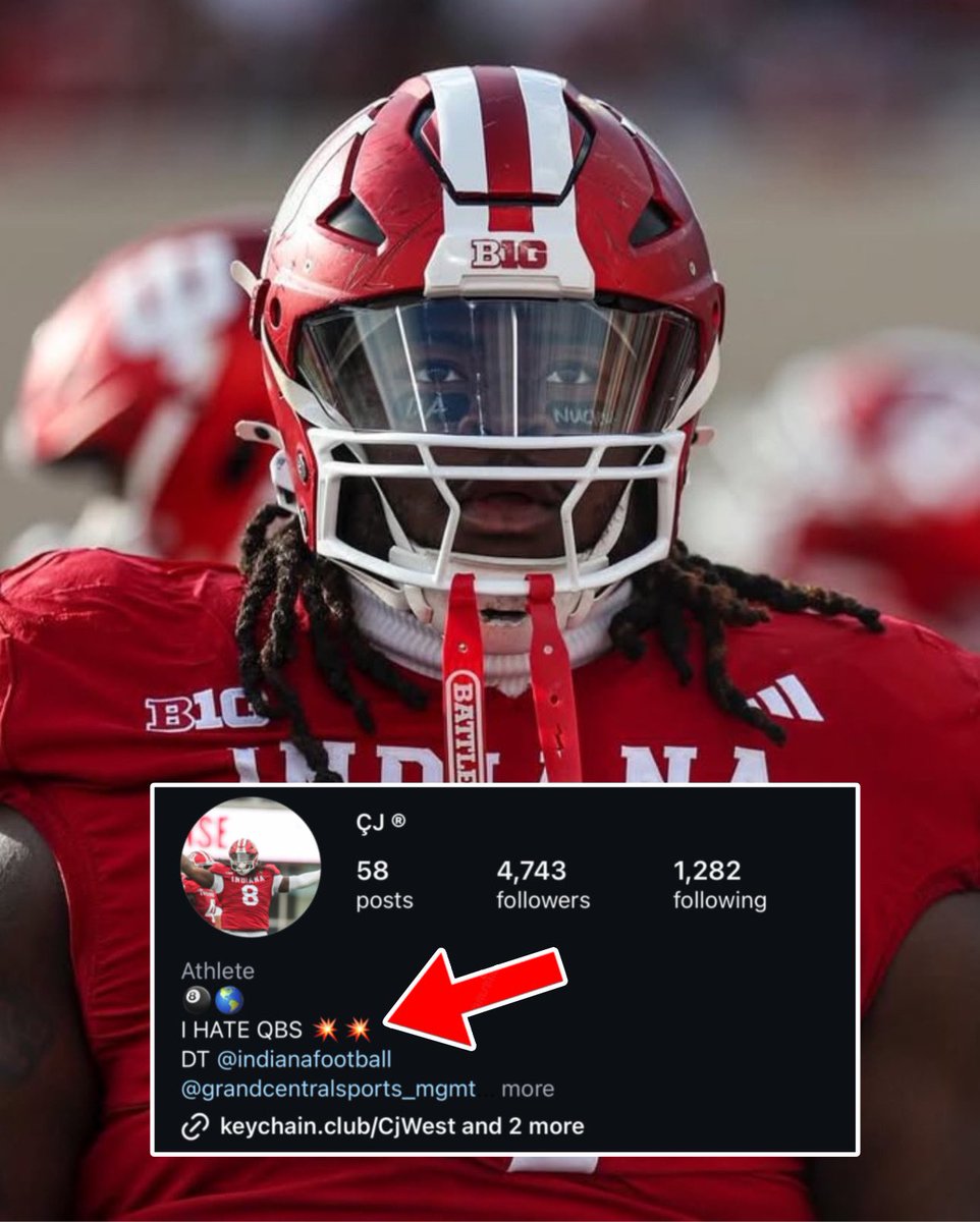 #49ers CJ West’s IG Bio: “ I Hate QBs.” 😅

Niners drafted a QB HUNTER 🔥