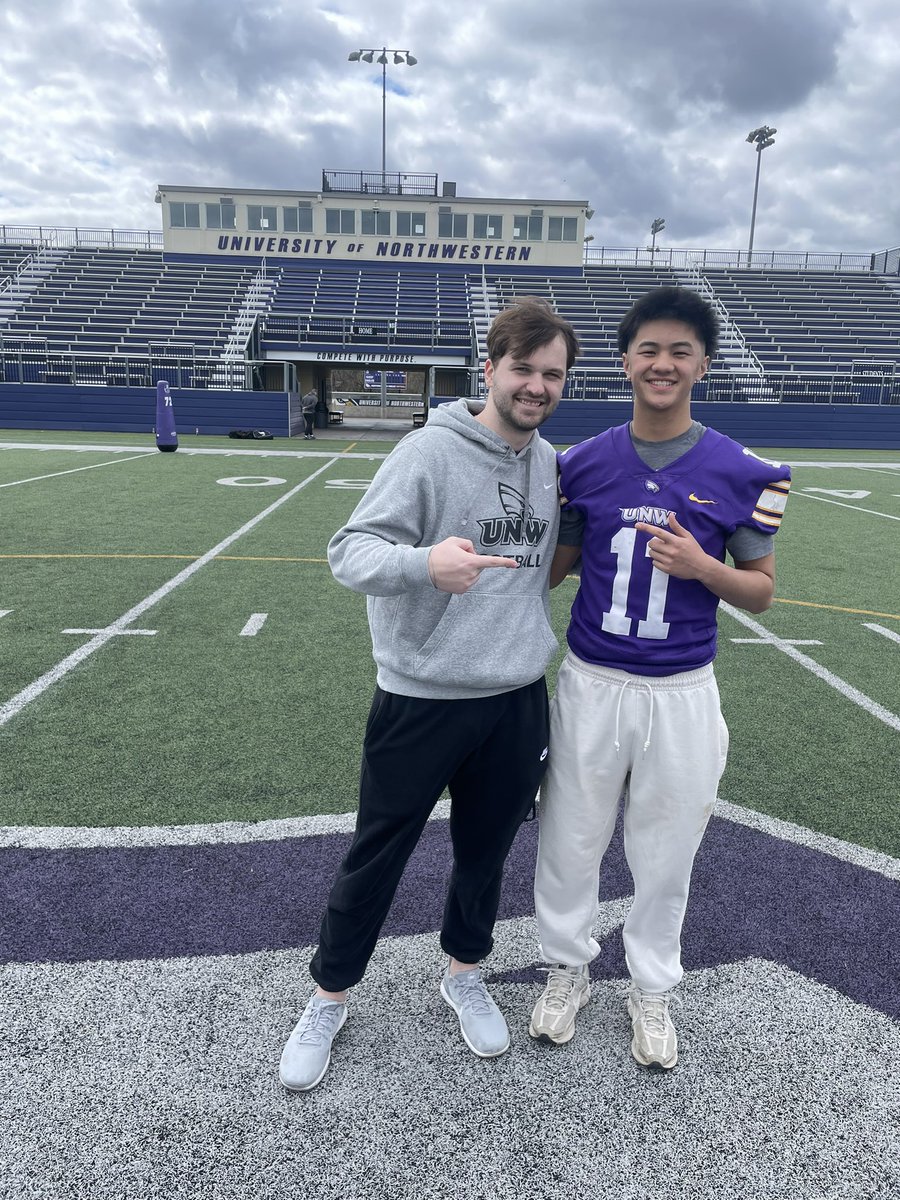 Thank you <a href="/UNWCoachBostrom/">Mike Bostrom</a> for showing me what <a href="/unwfb/">UNW Football</a> has to offer! I loved culture that the football program is building! I also want to thank <a href="/CoachSommerlot/">Luke Sommerlot</a> and <a href="/UNWMoore/">Matt Moore</a>  for the hospitality! God bless.