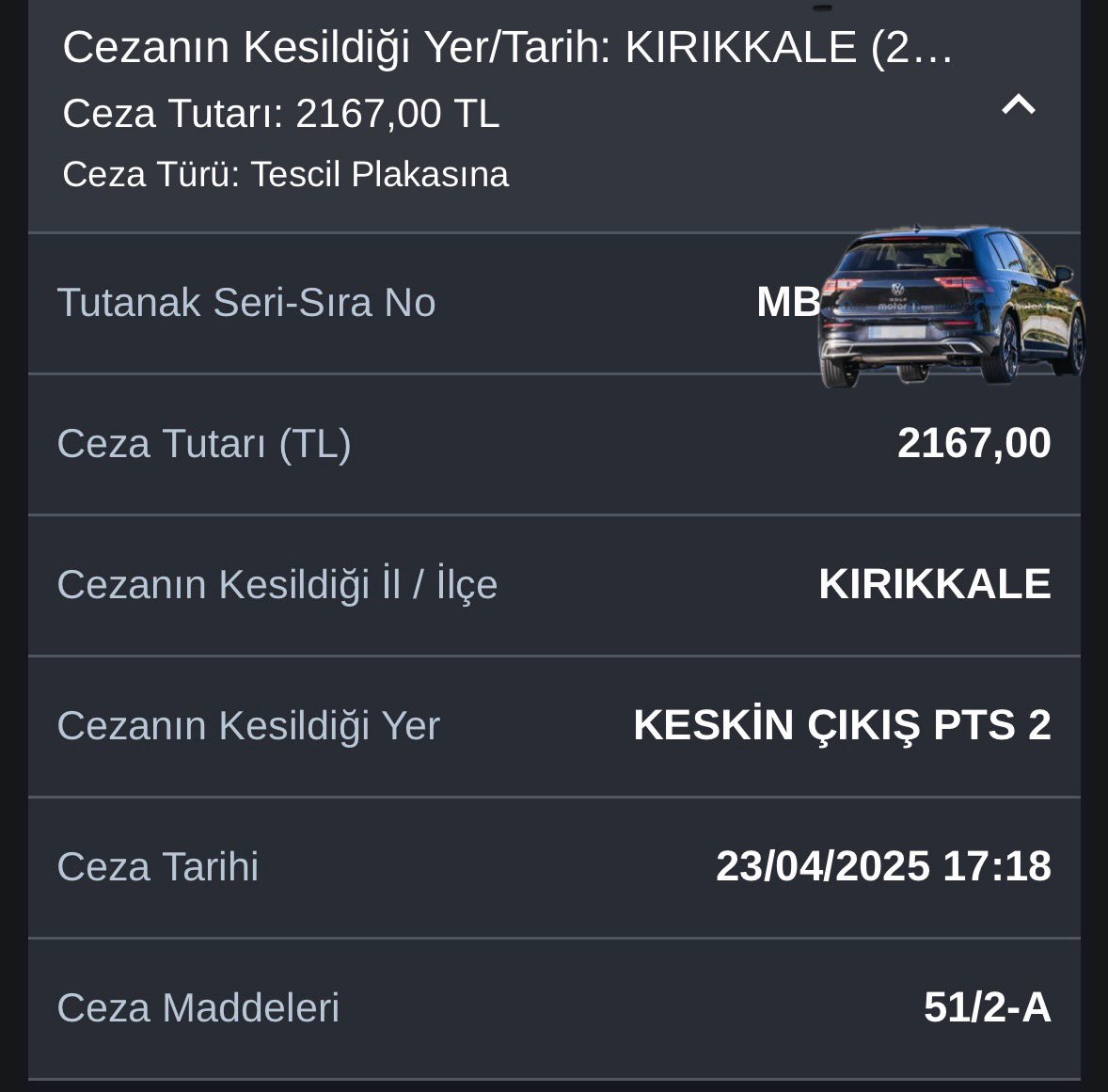 Her zaman geçtiğim yerden her zaman geçtiğim gibi hız sınırı içerisinde geçip ceza yemişim. Bu ceza işinde son dönemde iyice vites artırdılar, nasıl oluyor bu işin mantığı anlayamıyorum artık.