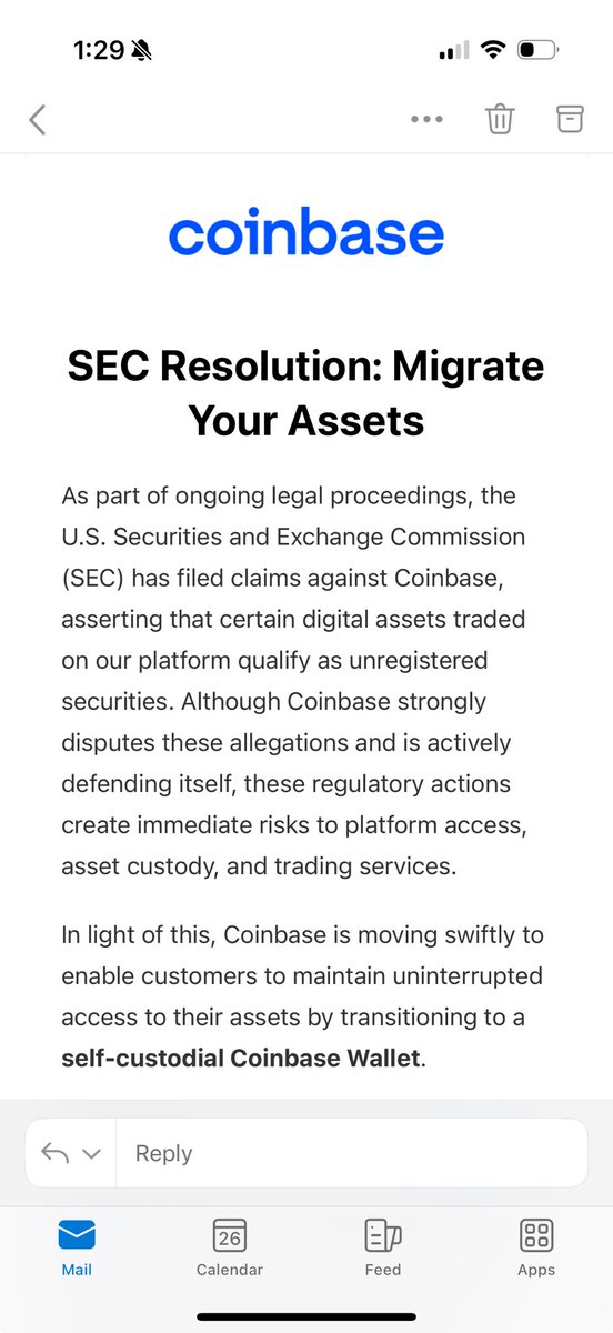 Attention Coinbase users. Do not follow their instructions instructions in this email. It is a scam