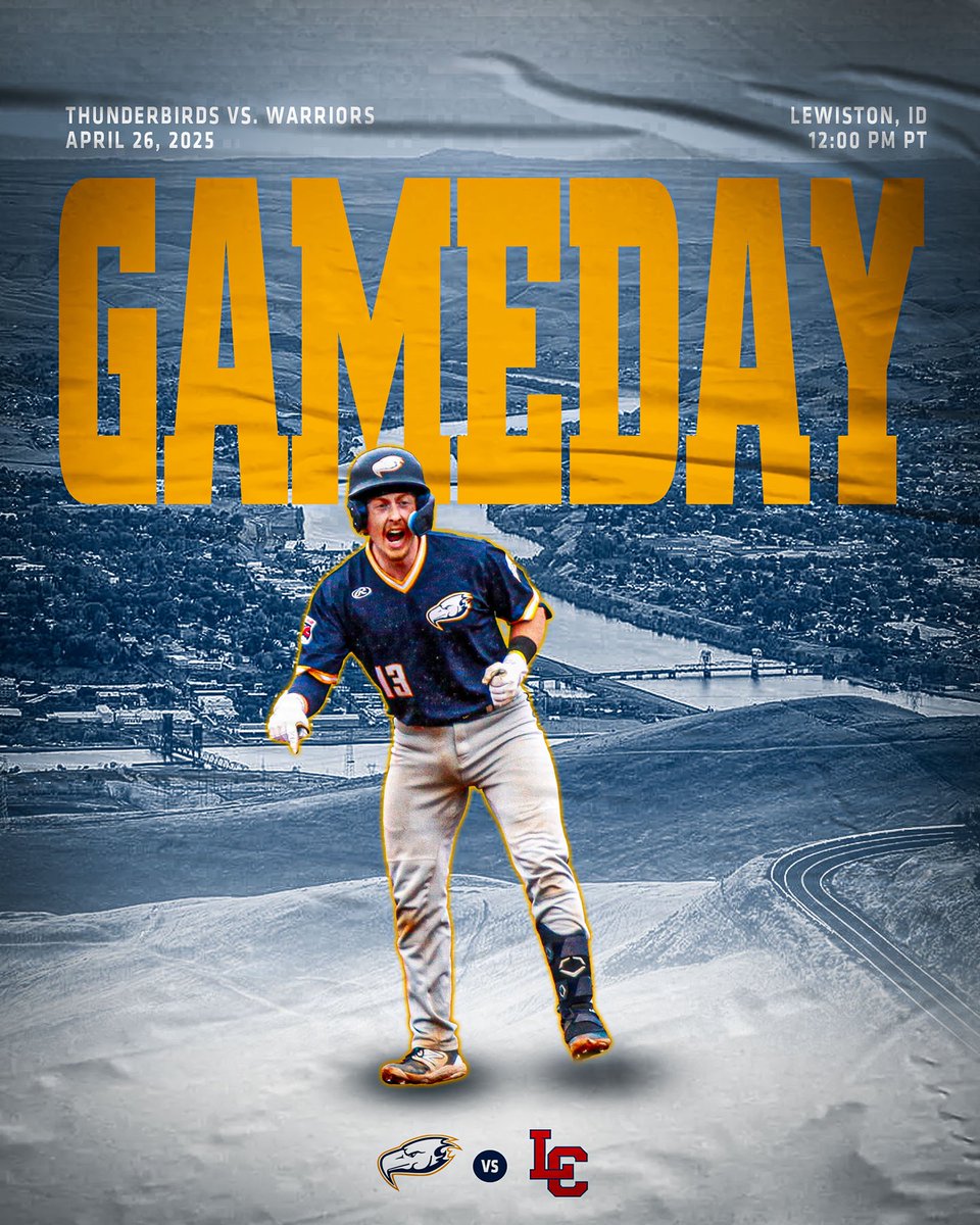 Game three of the series this afternoon. 

🕰️ 12PM PT
🆚 Lewis-Clark State Warriors
📍 Lewiston, ID

👀⚡️ 

#GOBIRDSGO #STAYONTHERIDE