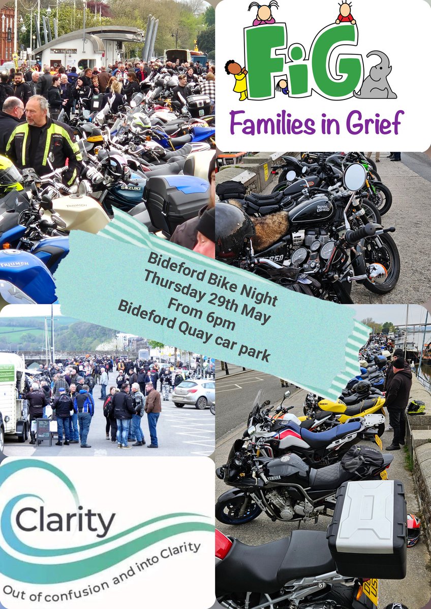 Bideford Bike Show ®/Bideford Bike Nights (@bidefordbiker) on Twitter photo Bideford Bike Night Thursday 29th May 2025, Bideford Quay Car Park from 6pm
@claritynorthdevon @familiesingrief
<a href="/NorthDevonNews/">North Devon News</a>
<a href="/torridgedc/">Torridge District Council</a>
<a href="/OilySmudges/">OilySmudges | Stuart 🏍️</a>
<a href="/UKEventShare/">UK Event Share</a>
<a href="/BBCDevon/">BBC Devon</a>
<a href="/BBCSpotlight/">BBC South West</a>
<a href="/BritainBiking/">Keep Britain Biking</a>
<a href="/WendyMounce/">In Devon & the South West🌺</a>
#bikesbikesbikes #bikes #bikenights #bidefordbikenights Bideford Bike Night Thursday 29th May 2025, Bideford Quay Car Park from 6pm
@claritynorthdevon @familiesingrief
<a href="/NorthDevonNews/">North Devon News</a>
<a href="/torridgedc/">Torridge District Council</a>
<a href="/OilySmudges/">OilySmudges | Stuart 🏍️</a>
<a href="/UKEventShare/">UK Event Share</a>
<a href="/BBCDevon/">BBC Devon</a>
<a href="/BBCSpotlight/">BBC South West</a>
<a href="/BritainBiking/">Keep Britain Biking</a>
<a href="/WendyMounce/">In Devon & the South West🌺</a>
#bikesbikesbikes #bikes #bikenights #bidefordbikenights