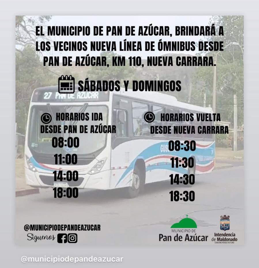 ❗️#ATENCIÓN Vecinos de zona Oeste de Maldonado en Pan de Azúcar, KM 110 y Nueva Carrara.