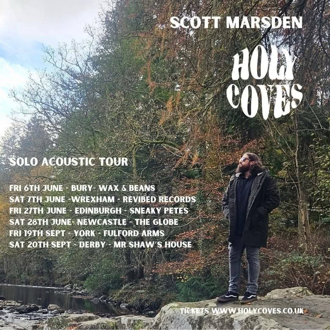 Holy Coves (@holycovesband) on Twitter photo Coming up in June! ๐
<a href="/scottmusicdruid/">Scott Marsden</a> heads out on his solo acoustic tour!
Bury & Wrexham is 6 weeks away!
Edinburgh & Newcastle is 9 weeks away!
Grab your tickets from our official store
๐
holycoves.co.uk/pages/live-shoโฆ Coming up in June! ๐
<a href="/scottmusicdruid/">Scott Marsden</a> heads out on his solo acoustic tour!
Bury & Wrexham is 6 weeks away!
Edinburgh & Newcastle is 9 weeks away!
Grab your tickets from our official store
๐
holycoves.co.uk/pages/live-shoโฆ