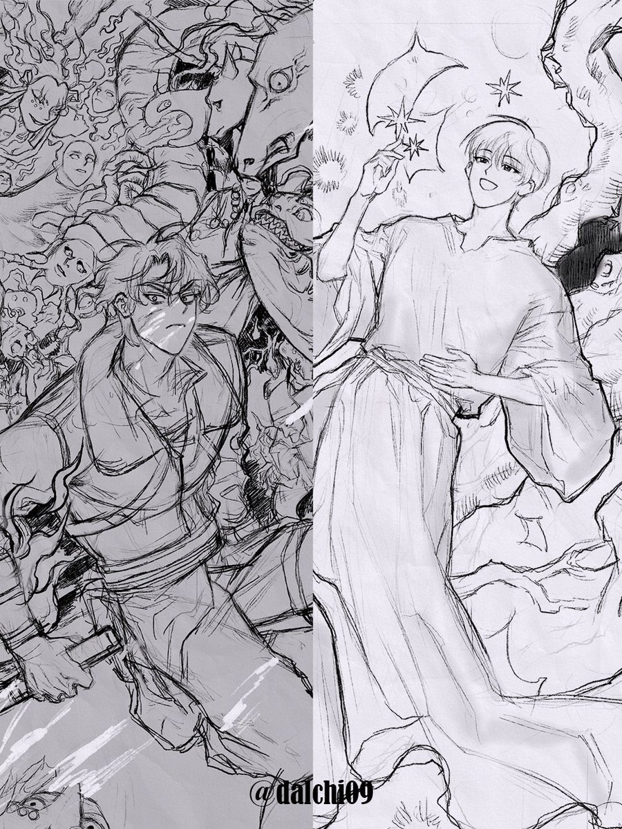 Mythical Beast Hunter YJH x Mythical ??? KDJ
I'm working on a doujin these days for next JD event!✍️ #joongdok Still have a long way to go, but I'll update the progress sometimes :).