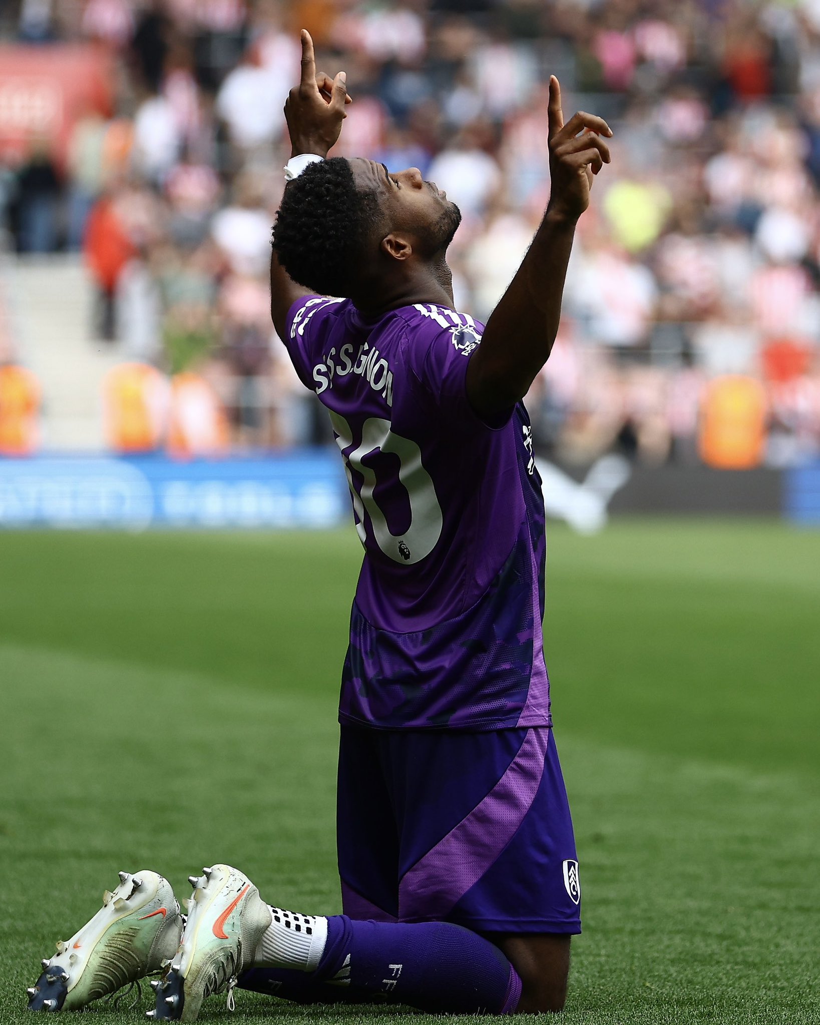 Ryan Sessegnon celebra el gol de la victoria ante el Southampton. Fuente: Ryan Sessegnon en "X".