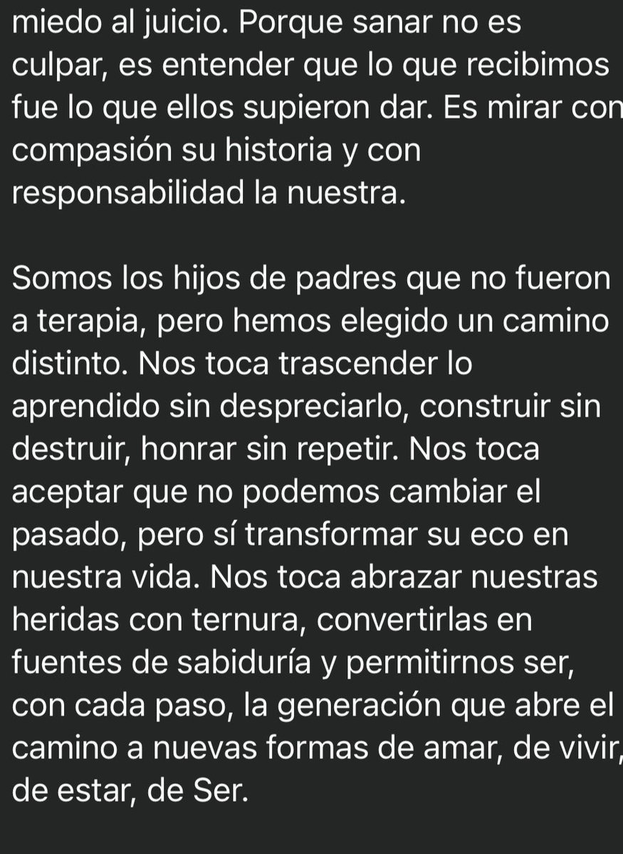 SOMOS LOS HIJOS DE PADRES QUE NO FUERON A TERAPIA ❤️