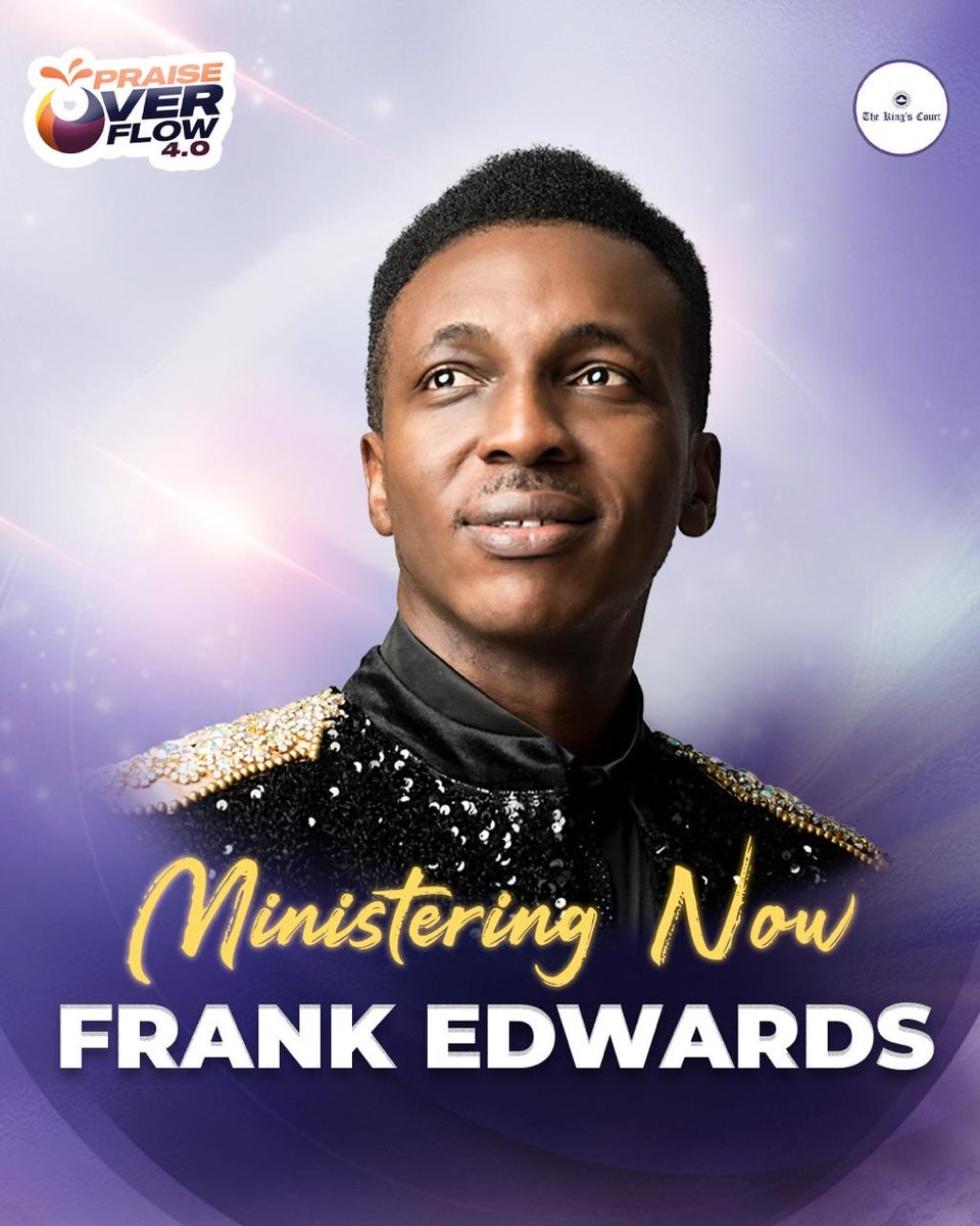 Praise_Overflow's tweet image. Now ministering Frank Edwards and every note feels like an invitation to encounter God afresh. His voice is melting hearts and stirring deep, true worship. This is pure, this is holy.
#praiseoverflow4 #nextlevelpraise