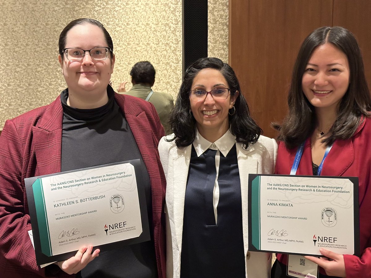 Women In Neurosurgery (WINS) (@womeninnsgy) on Twitter photo Congratulations to Dr. Nora Kim <a href="/norakimmd/">Nora Kim, MD</a> for receiving the Shelly D. Timmons Leadership Award and Dr. Sophie Yang for receiving the Sherry Apple Award. We also celebrate <a href="/anna_kimata/">Anna Kimata</a> and <a href="/Kathleen_NSGY/">Kathleen Botterbush</a> for receiving the Karin M. Muraszco Award. Congratulations to Dr. Nora Kim <a href="/norakimmd/">Nora Kim, MD</a> for receiving the Shelly D. Timmons Leadership Award and Dr. Sophie Yang for receiving the Sherry Apple Award. We also celebrate <a href="/anna_kimata/">Anna Kimata</a> and <a href="/Kathleen_NSGY/">Kathleen Botterbush</a> for receiving the Karin M. Muraszco Award.