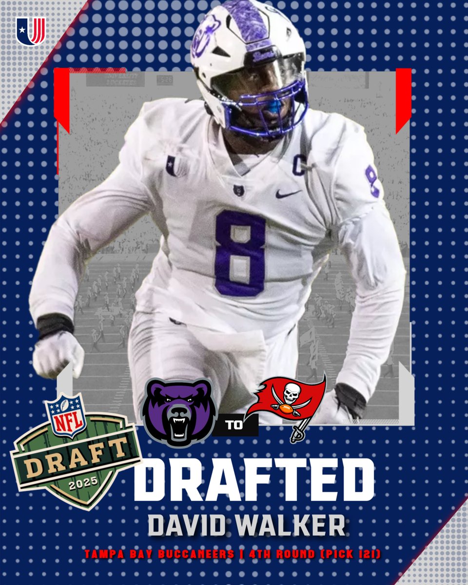 uacfootball (@uacfootball) on Twitter photo *๐๐๐๐ฅ'๐ค ๐ฅ๐๐ โ๐ฝ๐ ๐ป๐ฃ๐๐๐ฅ ๐๐ฆ๐ค๐๐๐ถ
With the 19th pick in the 4โฃth round of the #NFLDraft2025 the <a href="/Buccaneers/">Tampa Bay Buccaneers</a> select...
โ๏ธDAVID WALKER - DL from <a href="/UCA_Football/">๐จ๐๐ ๐๐๐๐ฅ๐ฆ ๐๐ข๐ข๐ง๐๐๐๐</a>
#UACFootball | #FearTheStripes | @_0daviidd *๐๐๐๐ฅ'๐ค ๐ฅ๐๐ โ๐ฝ๐ ๐ป๐ฃ๐๐๐ฅ ๐๐ฆ๐ค๐๐๐ถ
With the 19th pick in the 4โฃth round of the #NFLDraft2025 the <a href="/Buccaneers/">Tampa Bay Buccaneers</a> select...
โ๏ธDAVID WALKER - DL from <a href="/UCA_Football/">๐จ๐๐ ๐๐๐๐ฅ๐ฆ ๐๐ข๐ข๐ง๐๐๐๐</a>
#UACFootball | #FearTheStripes | @_0daviidd