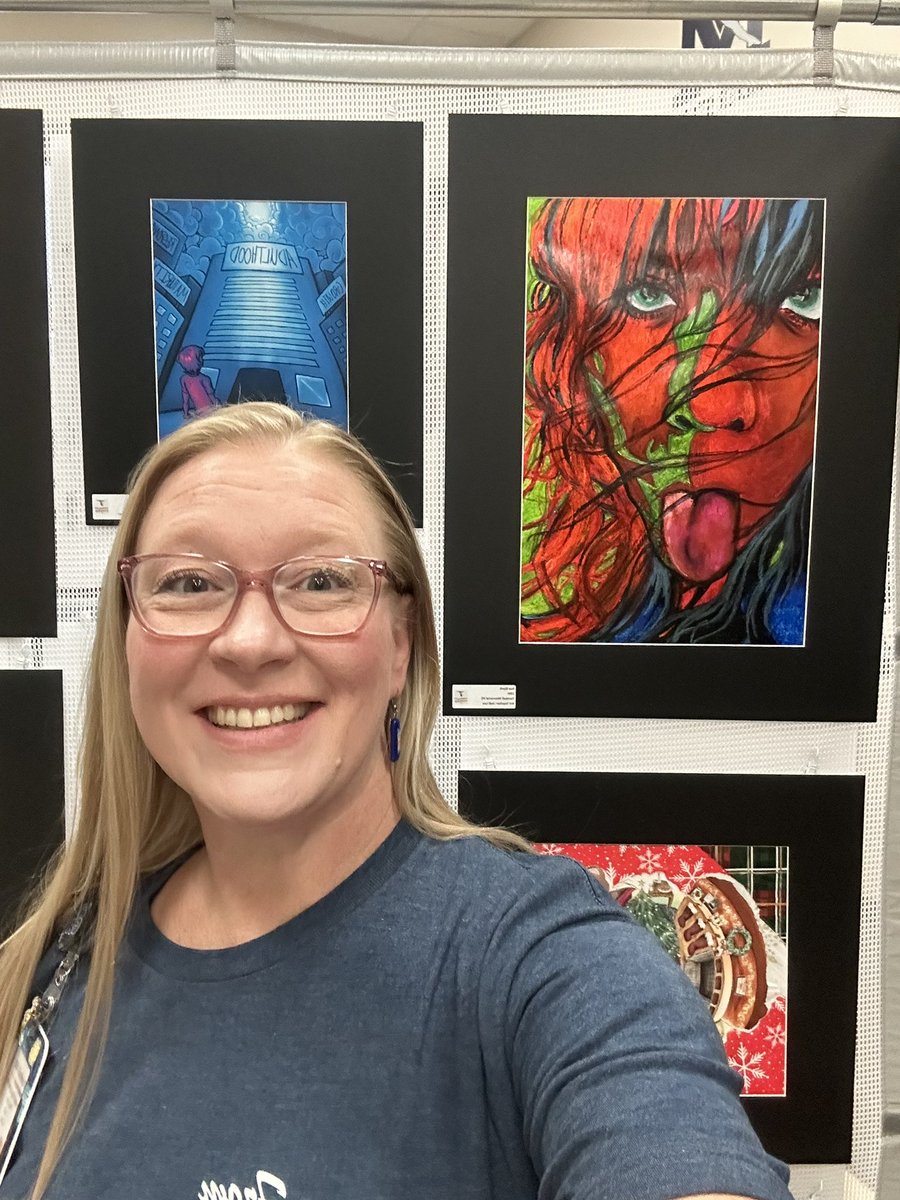 I’m their biggest fan! Stop by and see all the great artwork! <a href="/TISDTMHS/">Tomball Memorial High School</a> <a href="/FineArtsTomball/">Tomball ISD Fine Arts</a> #BeCats #DestinationExcellence