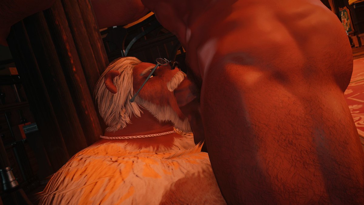 Sometimes, relief just can't wait — luckily, I had an eager mouth ready to help.

[Featuring: <a href="/easternhroth/">Vostok🔞</a> ]
[ #BARA #GayNSFW #ffxivlewds ]