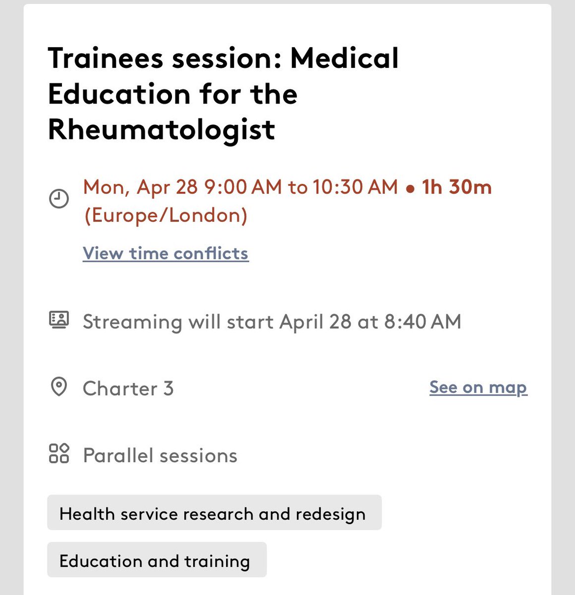 Koushan Kouranloo (@kkouranloo) on Twitter photo Extremely excited to be chairing the 1st lecture of trainees’ section at #BSR25 next week alongside Dr <a href="/chriswincup/">Chris Wincup</a> on #rheumatology & #MedEd
We have amazing speakers including <a href="/ProfMAnderson/">Marina Anderson</a> , Dr Louise Pollard & <a href="/DrJennyChristie/">Jenny Christie</a>!
Join us on Monday at 9am!👋🏼 <a href="/RheumatologyUK/">BSR</a> Extremely excited to be chairing the 1st lecture of trainees’ section at #BSR25 next week alongside Dr <a href="/chriswincup/">Chris Wincup</a> on #rheumatology & #MedEd
We have amazing speakers including <a href="/ProfMAnderson/">Marina Anderson</a> , Dr Louise Pollard & <a href="/DrJennyChristie/">Jenny Christie</a>!
Join us on Monday at 9am!👋🏼 <a href="/RheumatologyUK/">BSR</a>