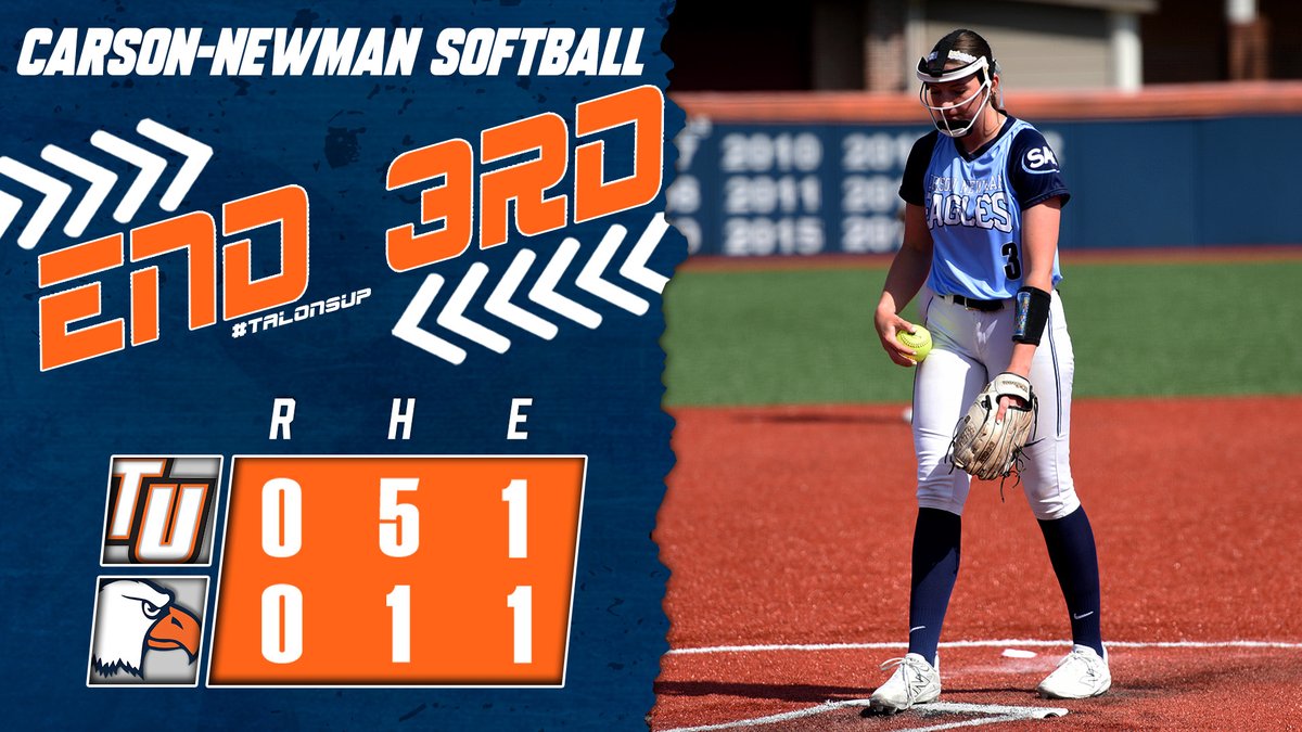 Carson-Newman Athletics (@cn_eagles) on Twitter photo Three scoreless from <a href="/lspradlinsb2024/">Lorelei Spradlin</a> keeps us tied
🦅<a href="/cnsball/">Carson-Newman Softball</a> 0
🟠⚫️Tusculum 0
End 3rd
📺cneagles.com/FloSB <a href="/FloCollegeSB/">FloCollege | Softball</a>
📱cneagles.com/live
📈cneagles.com/livestats Three scoreless from <a href="/lspradlinsb2024/">Lorelei Spradlin</a> keeps us tied
🦅<a href="/cnsball/">Carson-Newman Softball</a> 0
🟠⚫️Tusculum 0
End 3rd
📺cneagles.com/FloSB <a href="/FloCollegeSB/">FloCollege | Softball</a>
📱cneagles.com/live
📈cneagles.com/livestats
