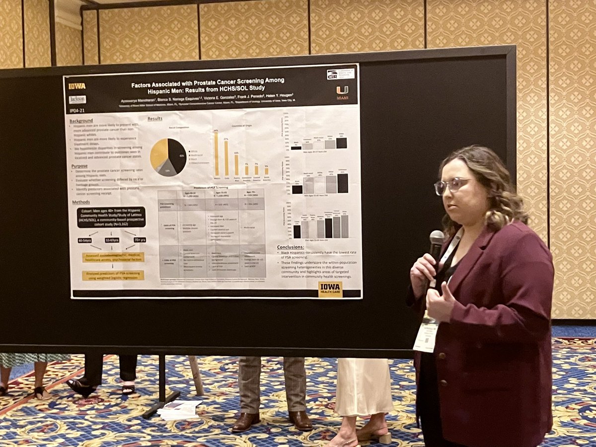Helen Y. Hougen MD (@hougenhy) on Twitter photo Great job <a href="/vickyg_md/">Victoria Gonzalez</a> presenting our work on PSA screening patterns and disparities in the Hispanic population! Our work was highlighted during the interactive poster session at #AUA25. <a href="/UIowa_urology/">University of Iowa Urology</a> <a href="/blanchis11/">Blanca Noriega, MD PhD</a> Great job <a href="/vickyg_md/">Victoria Gonzalez</a> presenting our work on PSA screening patterns and disparities in the Hispanic population! Our work was highlighted during the interactive poster session at #AUA25. <a href="/UIowa_urology/">University of Iowa Urology</a> <a href="/blanchis11/">Blanca Noriega, MD PhD</a>