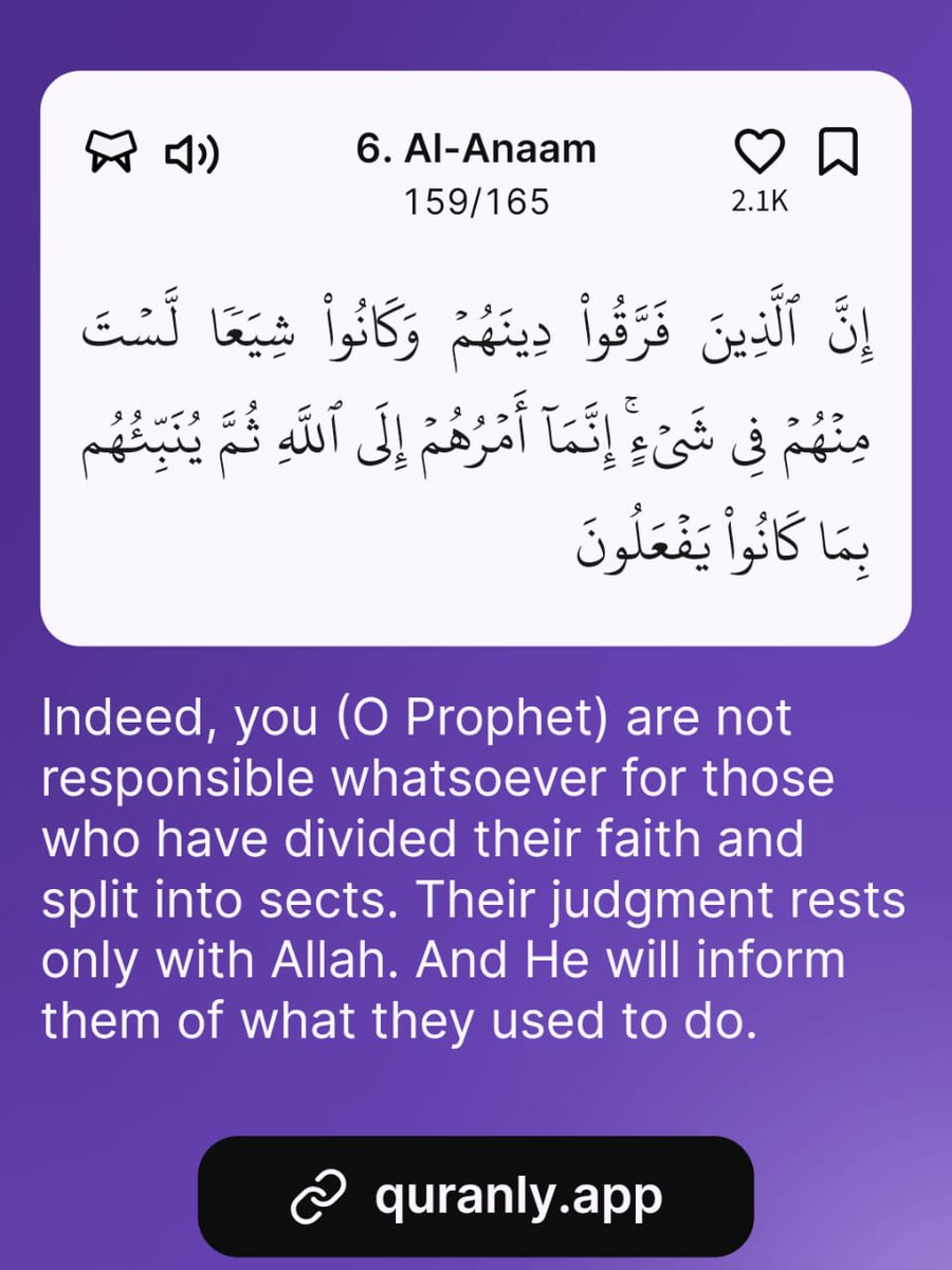 -Al Qur’aan {6:159}

Download the Quranly App
