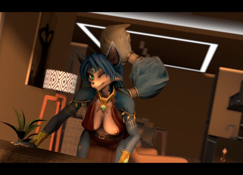 "Dear, can you set the table before the guests arrive?"

The vixen spoke in soft, sultry tone.