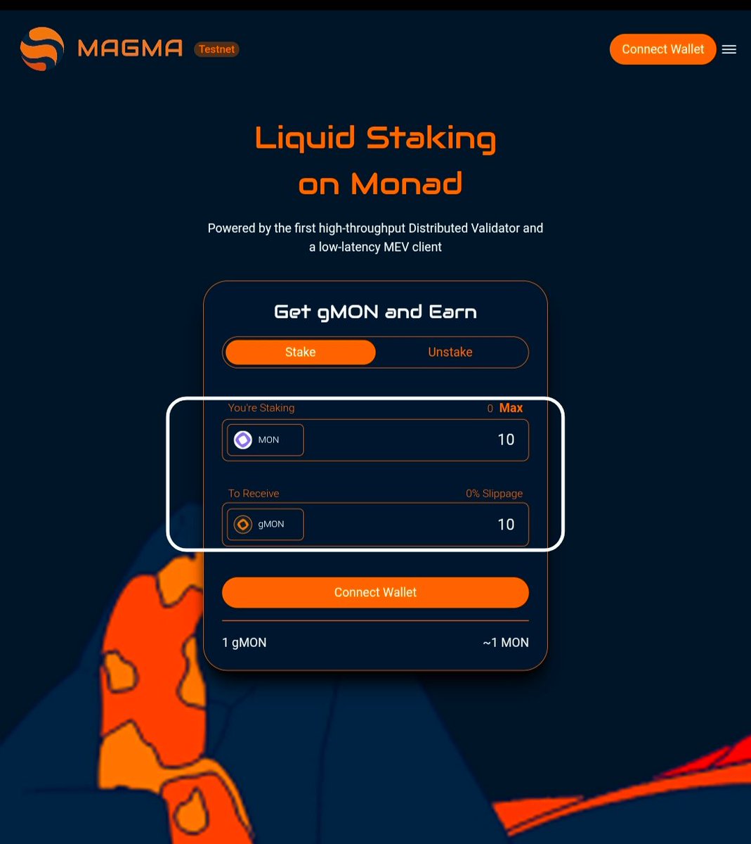 bdggts's tweet photo. Step 3: Stake Mon Get gmon
🎈Head over the link https://t.co/sXA3MbBXc8
🎈Stake any ammount
🎈Use it regularly don't forget
🎈Done
#monad #megma https://t.co/pq9AfXpmCM