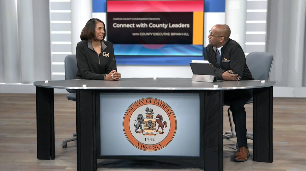 fairfaxtv16's tweet image. Watch the latest Connect with County Leaders podcast! CEX Bryan Hill chats with George Mason University Women's Basketball Coach Vanessa Blair-Lewis about one of the most successful seasons in the program's history. @MasonAthletics @GeorgeMasonU
Watch: bit.ly/4hWcaF1