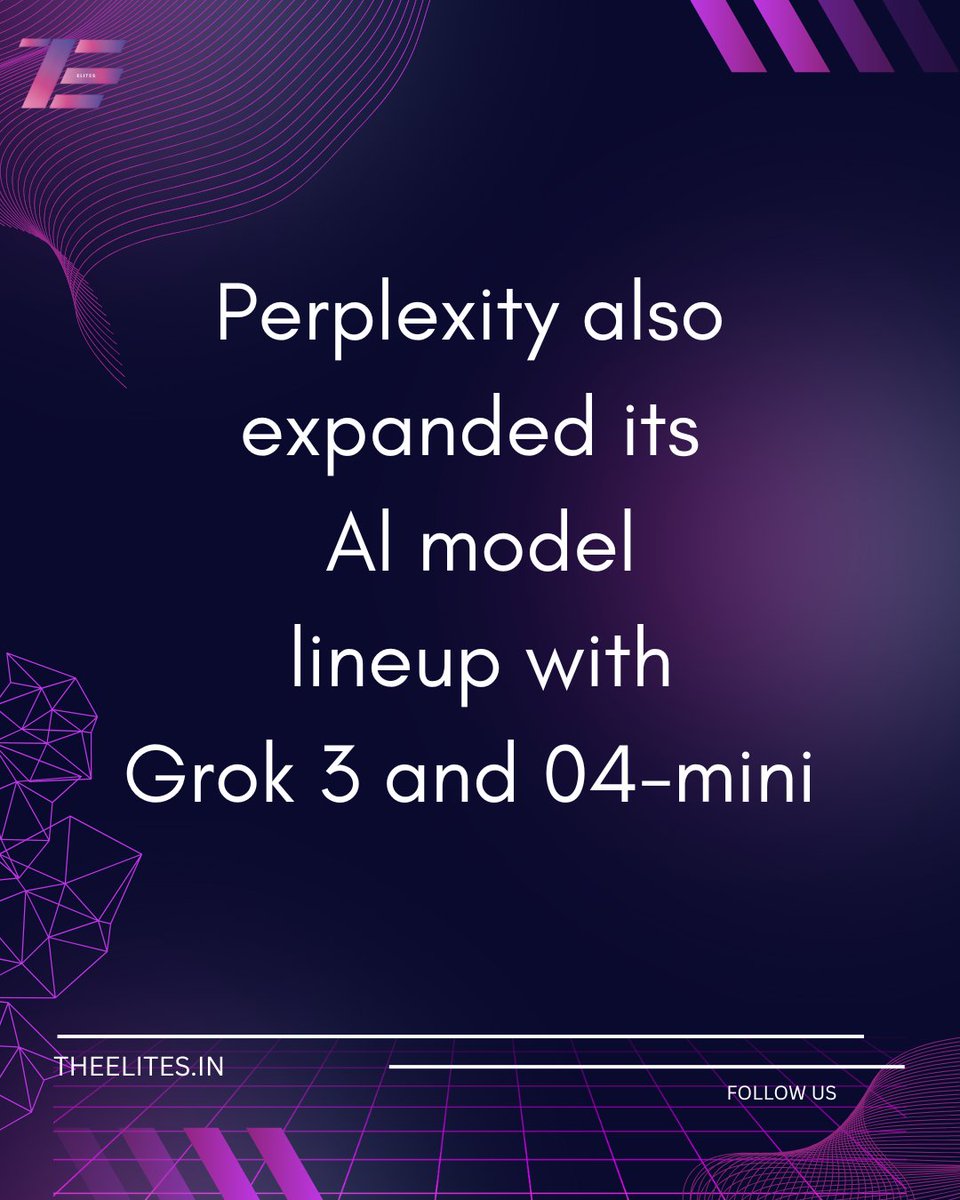 TheElites_in's tweet image. Image generation is now live on @perplexity_ai .
Additionally, support for Grok 3 and O4-mini has been introduced as model choices (joining the existing lineup of Gemini 2.5 Pro, Claude 3.7, Perplexity Sonar, GPT-4.1, DeepSeek R1 1776 ), with O3 potentially coming soon.