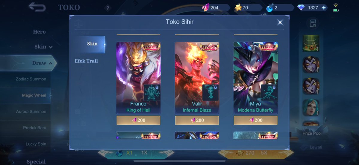 mochi_noona02's tweet image. tips spin gratis magic wheel mlbb by mochi
1. Gunakan batu biru per 5x spin, 5x spin free batu biru
2. (syarat paling penting) Langsung spin 5x jgn 1 1 karna 90%, 5x spin akan dapat batu ungu untuk tukar skin legend.