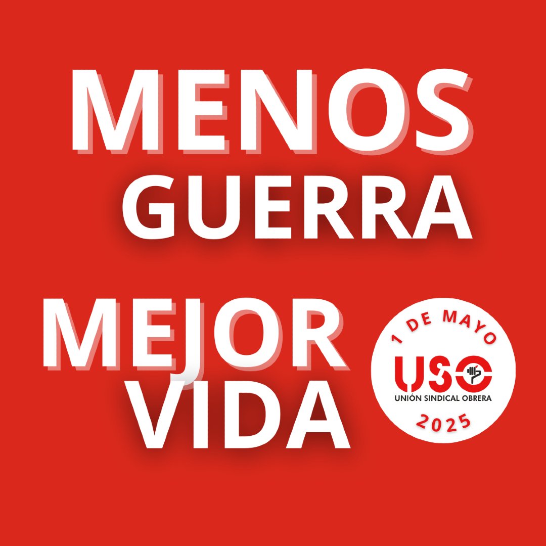 🌍 Los conflictos no pueden condenar nuestros derechos ni el gasto social.
📢 Este #1Mayo exigimos: #MásEmpleo #MásSalario #MejorVida.
💪 Salgamos a las calles para defender el futuro de todos.