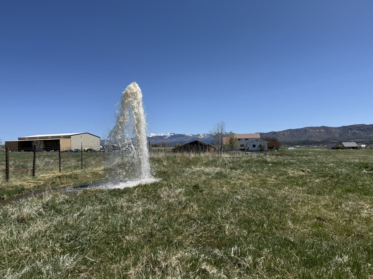 I got a leaky irrigation pipe.