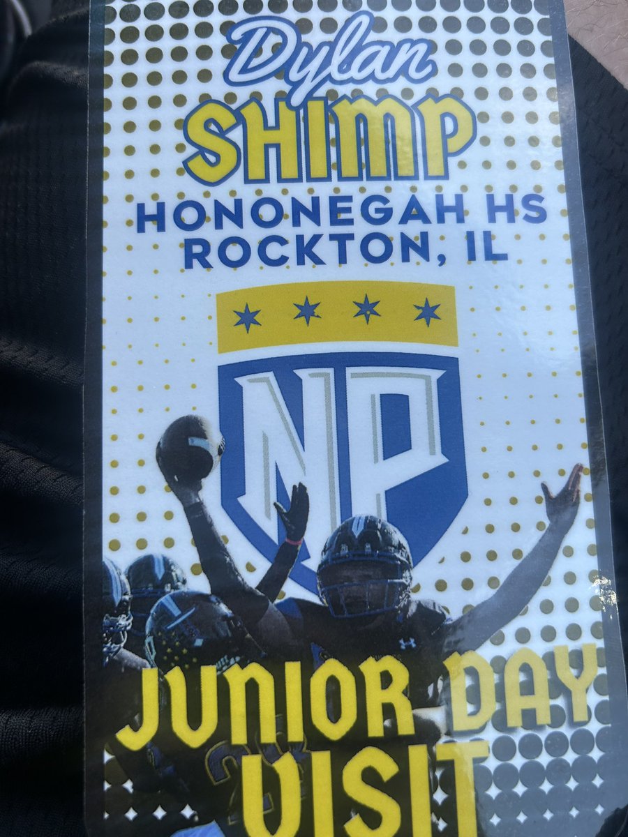 I had a great visit to <a href="/NPUFootball/">North Park Football</a>! I enjoyed the campus. Thank you <a href="/CoachRook/">Kyle Rooker</a> <a href="/prentice_fb/">Anthony Prentice</a> <a href="/CoachDeLuca70/">Josh DeLuca</a> <a href="/Coach_Gaul/">Thomas Gaul, MOL, CSCS</a>!
<a href="/Hono_Football/">Hononegah Football</a> <a href="/PrepRedzoneIL/">Prep Redzone Illinois</a> <a href="/DeepDishFB/">DEEP DISH FOOTBALL</a>