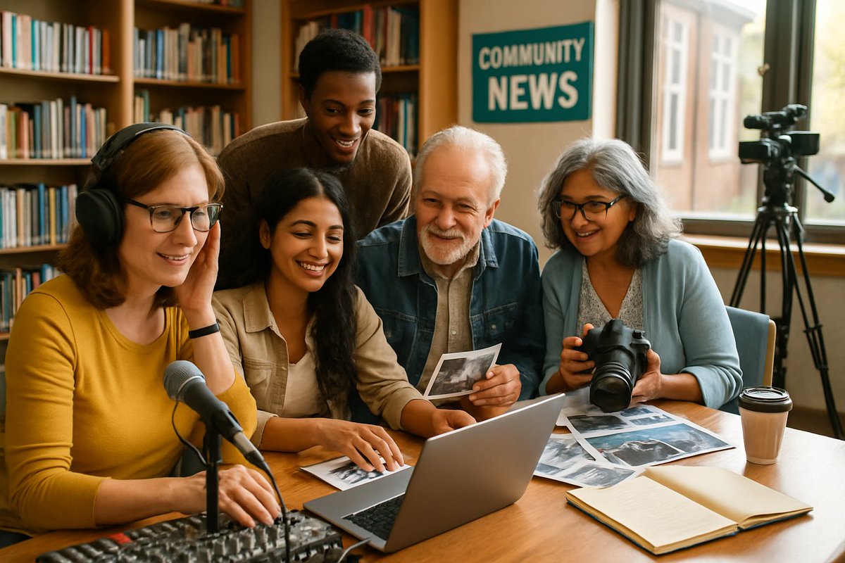 What role could community media play in the future of Leicester’s library and information services? As the city explores new ways to develop its civic spaces, how do we make sure that local storytelling, shared discussion, and independent communication have a place at the heart