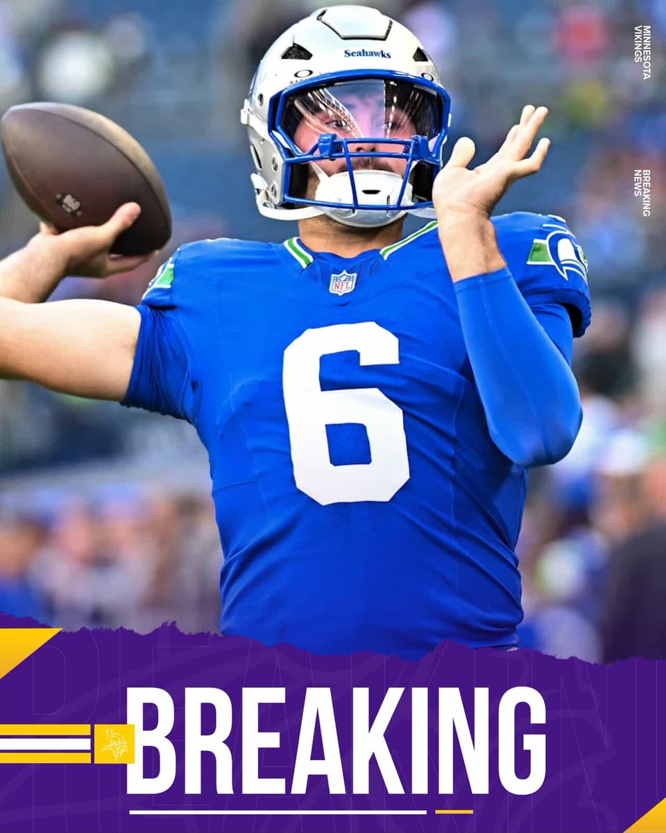 #Vikings are trading for QB Sam Howell, as the Seahawks and MIN swaps picks 142 and 172.
Per: Rapoport