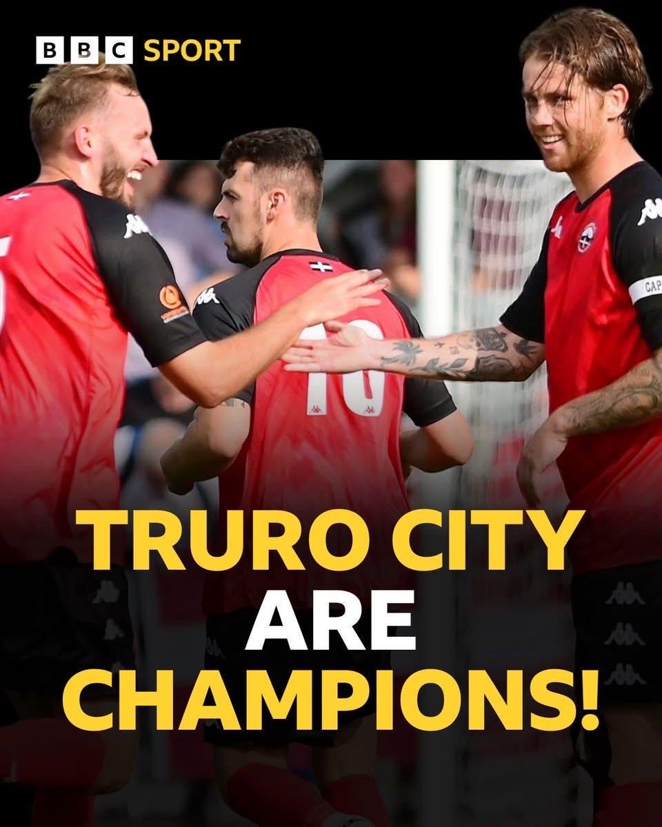 Brilliant 🤩 news ⁦<a href="/TCFC_Official/">Truro (C)ity FC</a>⁩ !! Well deserved &amp; fab result for you guys &amp; the whole of #cornwall