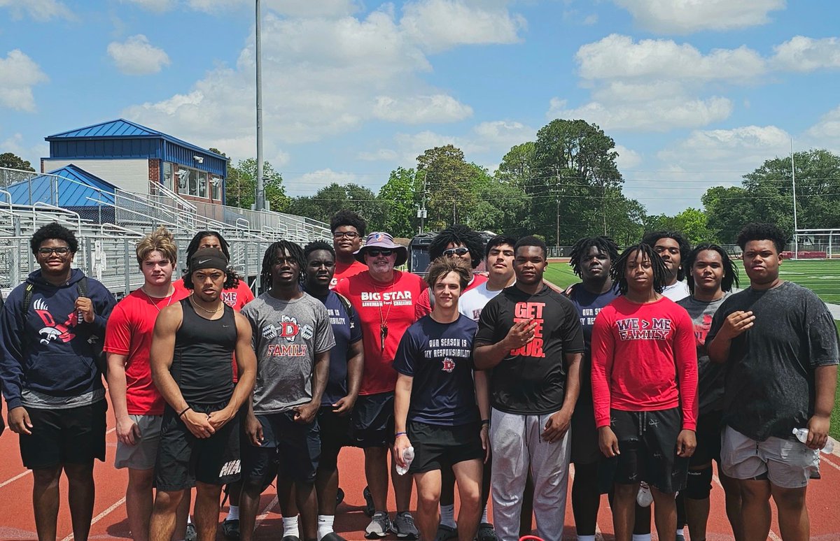 Great job at the Big Star Lineman Challenge today. 
Thanks to everyone that came out and to those that worked to make it a success. 
FAMILY