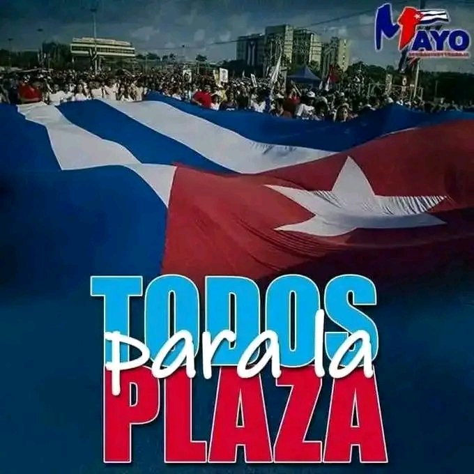 Este #1rodeMayo los trabajadores de las Comunicaciones, desde horas muy tempranas, estaremos 
#TodosEnLaPlaza, esperando con alegría el día de los trabajadores 

#PlazaEn el Corazón 
#PorCubaJuntosCreamos