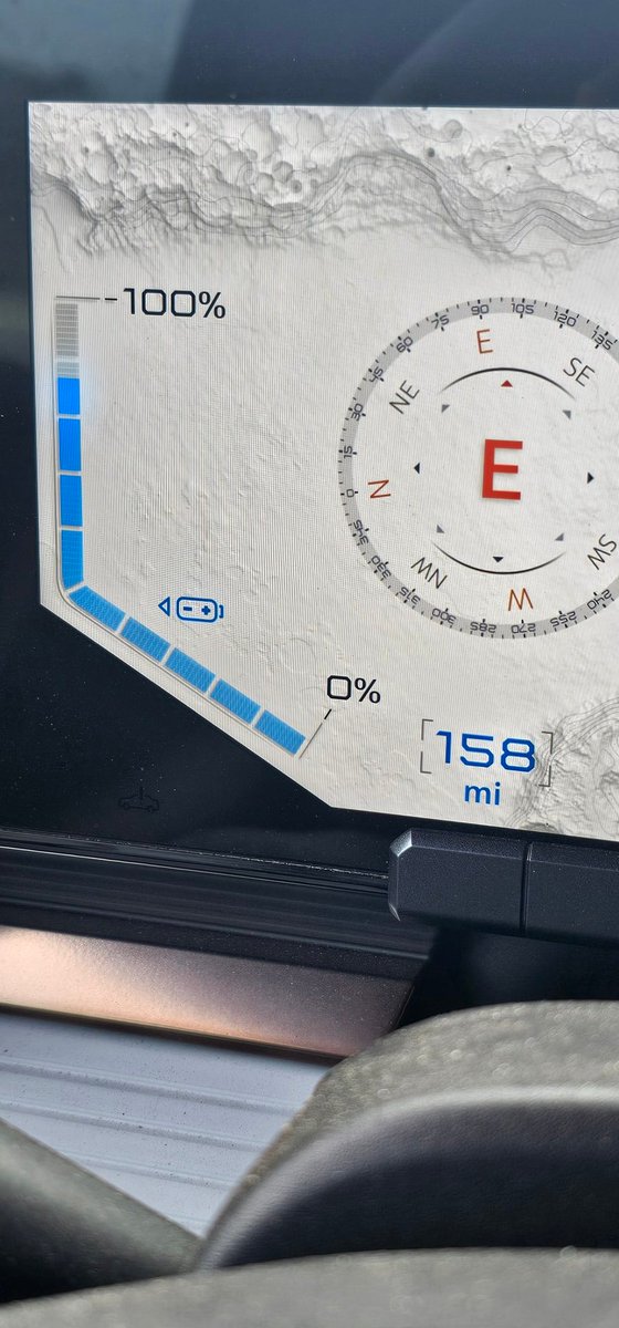 TBitTwo's tweet image. Towing with an EV. 150 mi round-trip.  Hoping I didn&apos;t have to stop and charge. 🤞🏼