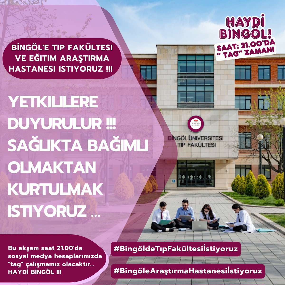 #BingöleTıpFakültesiVeEğitimAraştırma