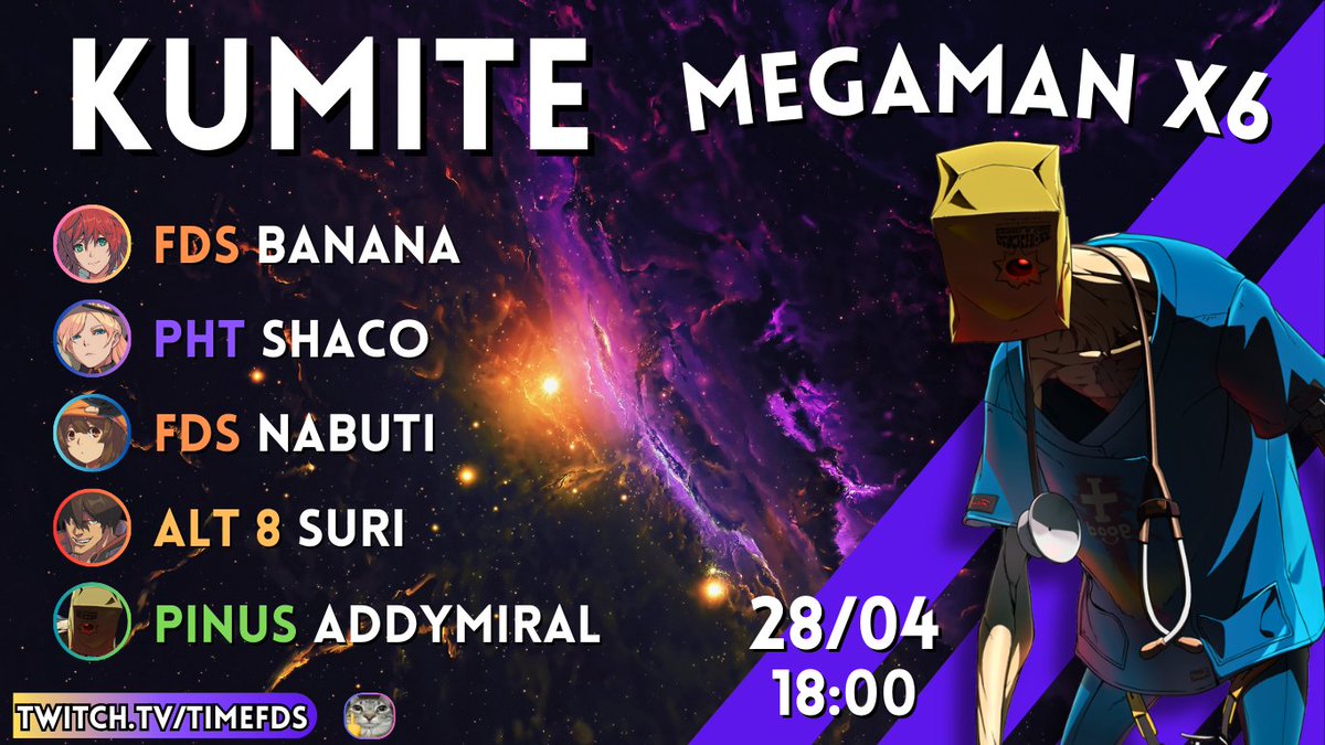 TimeFDS's tweet photo. Segunda-Feira (28/04) as 18:00 teremos um kumite de aniversário do nosso grande @Lukjohnsons 

Ao vivo em https://t.co/2Gn0hxt07b https://t.co/xZqDfpDnre