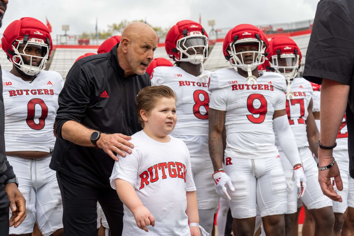 Rutgers Scarlet Knights (@ruathletics) on Twitter photo At today's <a href="/RFootball/">Rutgers Football 🪓</a> Spring Game, 8-year-olds Ryan Kim of Haworth and Logan Firestine of South River were saluted as the <a href="/RWJBarnabas/">RWJBarnabas</a> Health Shining Knights of the Game, which recognize patients' bravery as they fight adversity while raising awareness. At today's <a href="/RFootball/">Rutgers Football 🪓</a> Spring Game, 8-year-olds Ryan Kim of Haworth and Logan Firestine of South River were saluted as the <a href="/RWJBarnabas/">RWJBarnabas</a> Health Shining Knights of the Game, which recognize patients' bravery as they fight adversity while raising awareness.