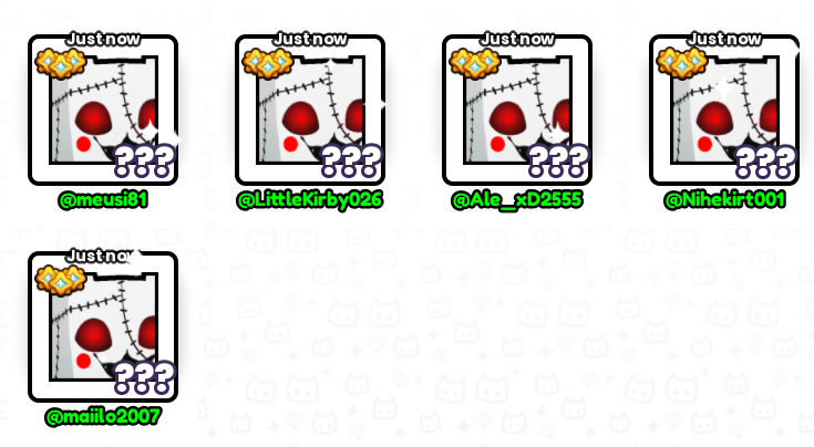 🎉WE HAVE OUR 10 LUCKY WINNERS!🐰✨

<a href="/Ale_XD5/">AleXD (24/06)</a> <a href="/NoSunzen2448/">6loom</a> <a href="/Tryhard_gamer72/">Tryhard gamer</a> <a href="/rubissam/">rubissam</a> <a href="/Only4You4ever/">𝕭𝖊🌠 • 𝕱𝖆𝖑𝖑𝖊𝖓 𝕬𝖓𝖌𝖊𝖑 • 🌌✨</a> <a href="/biolanguez40197/">joshua biolanguez</a> <a href="/red_rosse/">Elena</a> <a href="/RobloxianJW/">Kindof_f2P</a> <a href="/Meusi81/">Meusi ✨</a> <a href="/LynX9JinX9/">Lil_K | 𝙿𝚛𝚘𝚘𝚏𝚜: 8</a> 

x.com/Tacca_Biox/sta…