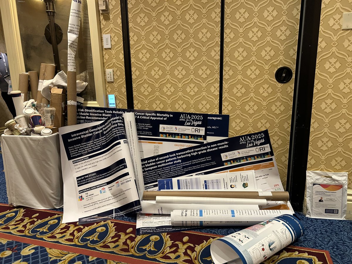 2 sessions in and already so much waste ☠️ Hopefully one day we can find a more environmentally friendly way to do conferences with e-posters etc #AUA25