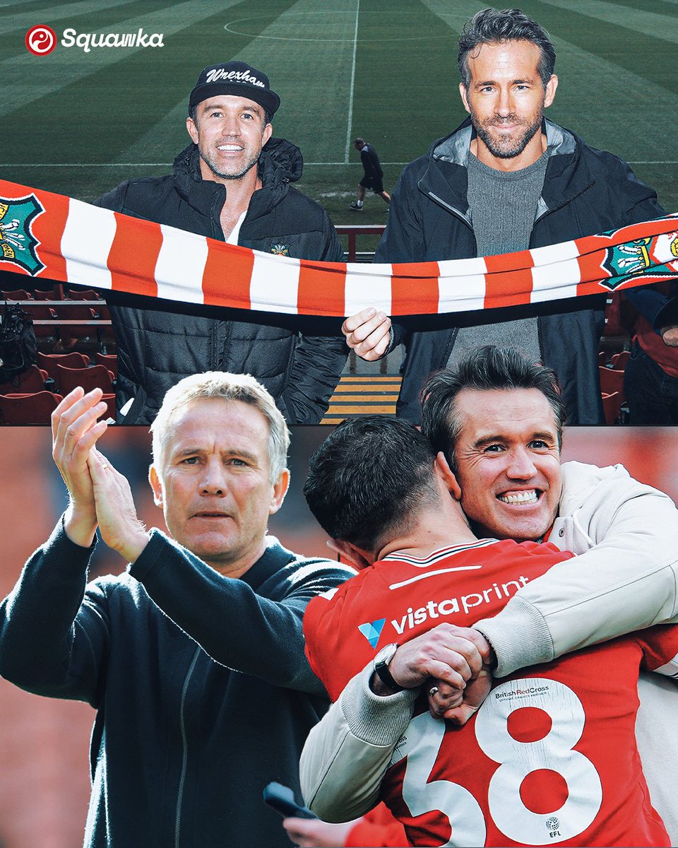 Squawka (@squawka) on Twitter photo <a href="/Wrexham_AFC/">Wrexham AFC</a> Wrexham are the first side in history to win three successive promotions in the top five tiers of English football.
◉ 22/23: Promoted to League Two
◉ 23/24: Promoted to League One
◉ 24/25: Promoted to the Championship
Not even Rob and Ryan could've come up with this <a href="/Wrexham_AFC/">Wrexham AFC</a> Wrexham are the first side in history to win three successive promotions in the top five tiers of English football.
◉ 22/23: Promoted to League Two
◉ 23/24: Promoted to League One
◉ 24/25: Promoted to the Championship
Not even Rob and Ryan could've come up with this