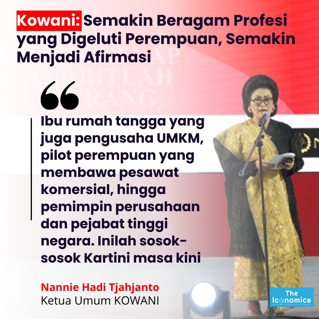 KOWANI yang diketuai oleh Nannie Hadi Tjahjanto: Semakin beragam profesi yang digeluti perempuan, semakin menjadi afirmasi 

#NannieHadiTjahjanto #HadiTjahjanto #KOWANI