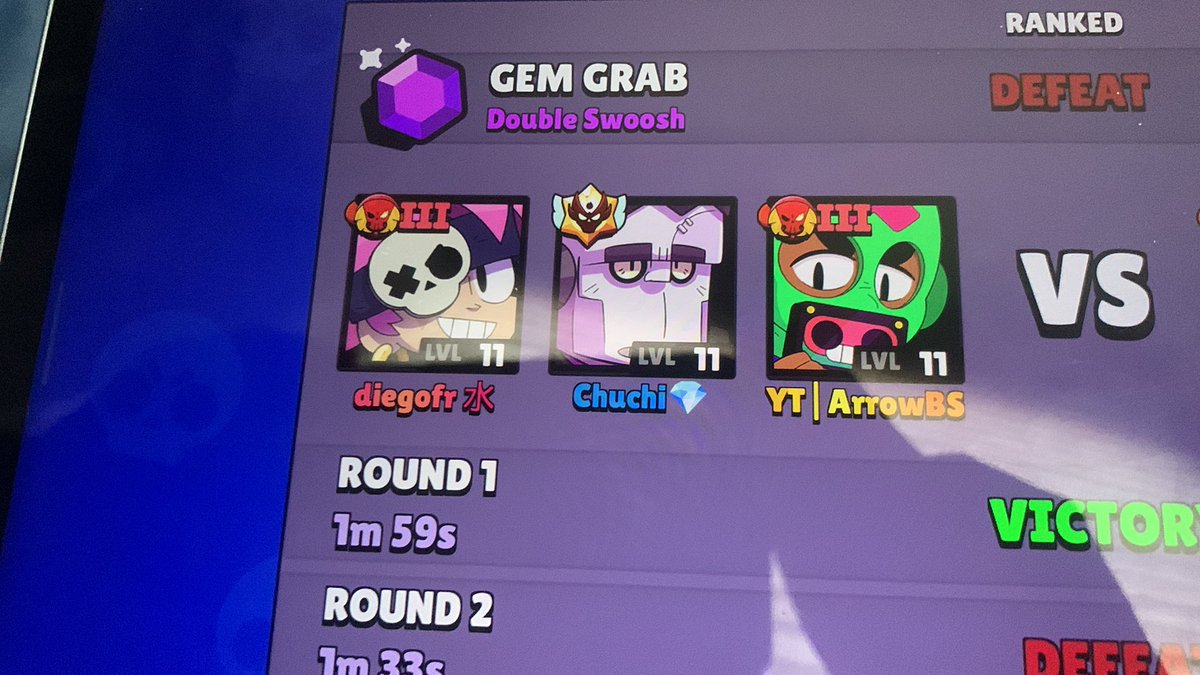 siempre que me toca con uno de estos 2 cabrones pierdo, ya ni los brawlers sin puta skill que juegan