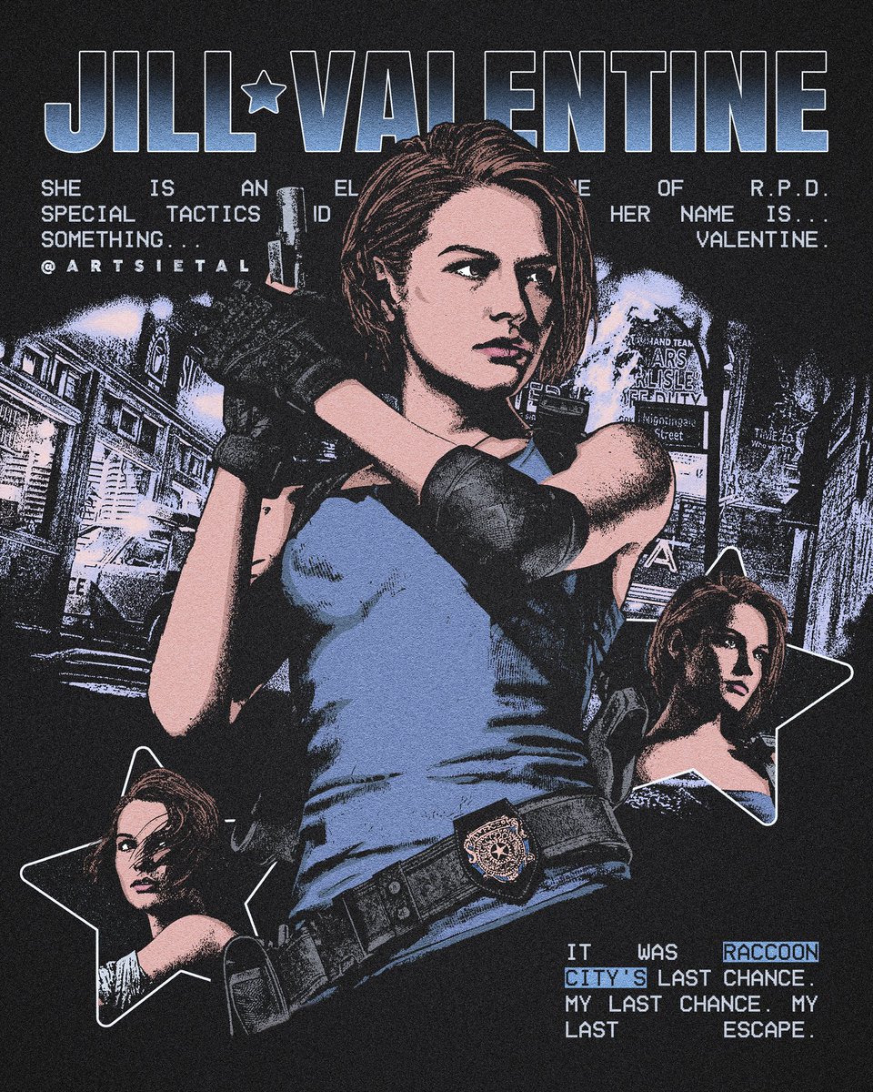 Her name is something...Valentine 🩵⭐
#JillValentine #REBHFun