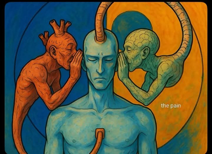 A batalha mais difícil é entre o que sentes e o que pensas. ( 🫀 vs 🧠 )