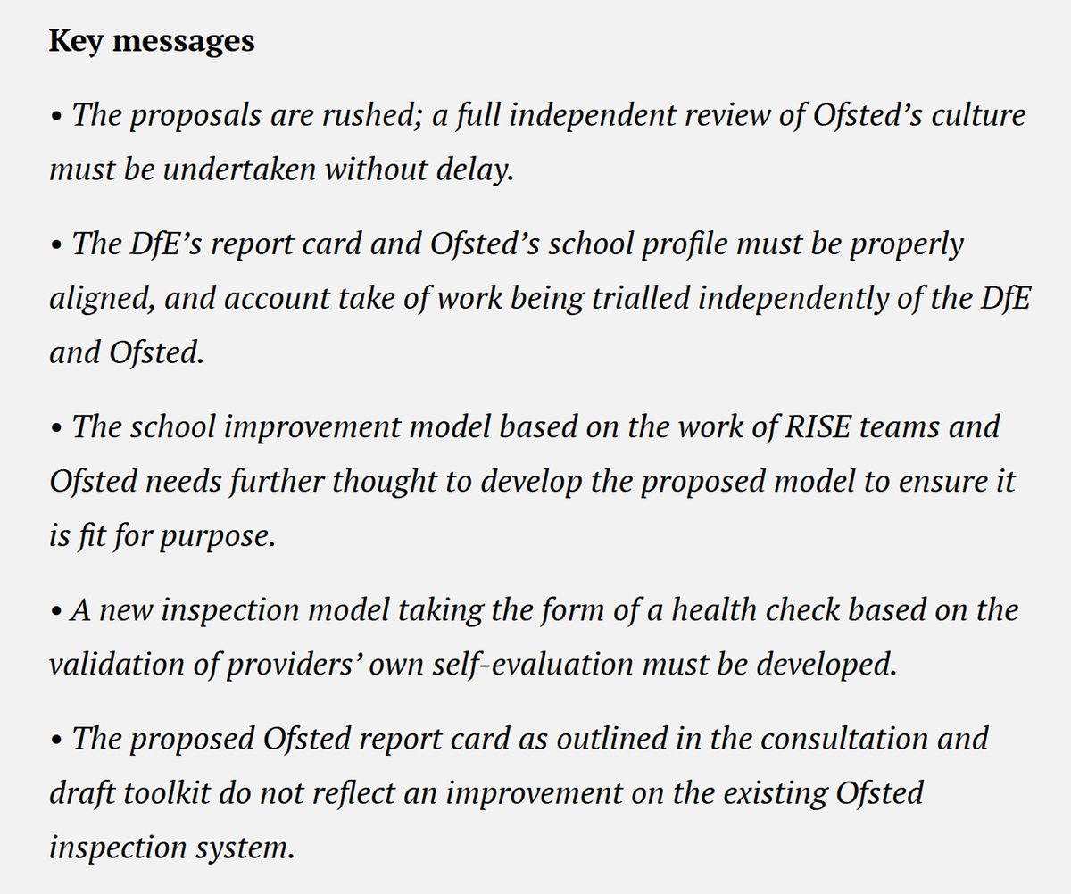 NV4Ed's tweet image. Ofsted @Ofstednews consultation on improving inspection – read the NVEG response newvisionsforeducation.org.uk/consultation-o…. Thanks to @brianlightman for the first draft.