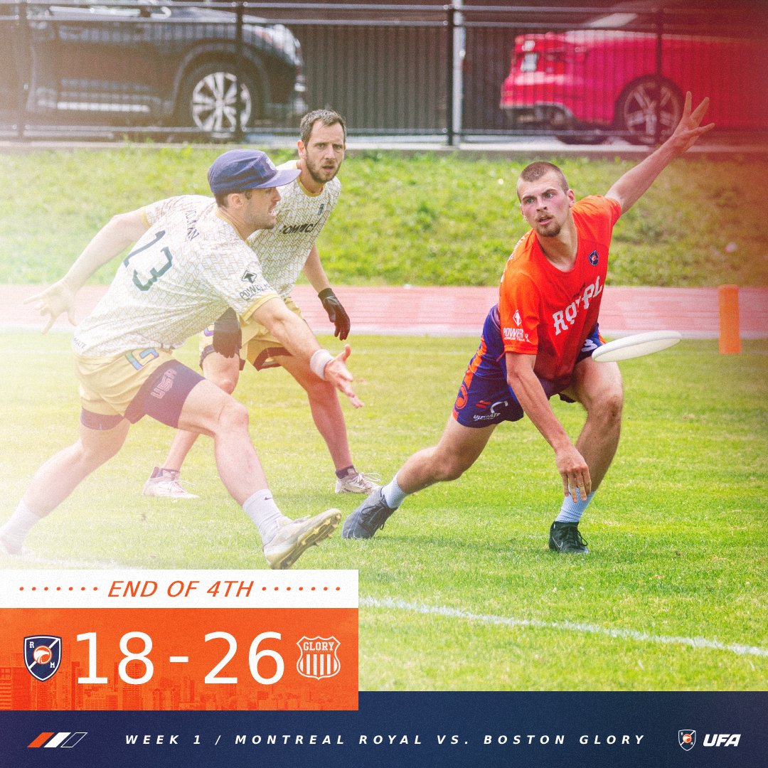 🔚 FIN DE MATCH – Résultat difficile aujourd'hui…

Le Royal s'incline face à Boston sur le score de 18-26. 

Malgré de beaux efforts, ce n'était pas suffisant. 

L'équipe apprend et reviendra plus forte !