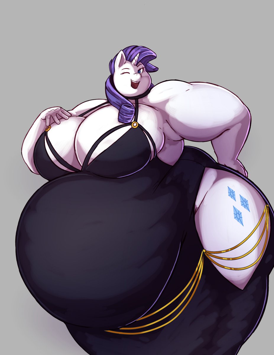 Rarity looks too cute in that dress.